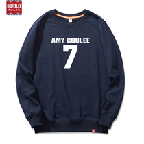 Spring Autumn Thin style jacket long sleeve sweatshirt boy round collar big code loose fat son no hat cover clothes mens trend