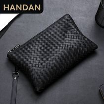 Bag Bag Men Genuine Leather 2022 Handbags Business Casual Hand Grab Bag Large Capacity Hand Grip Baotou Layer Bull Leather Zipper Clip