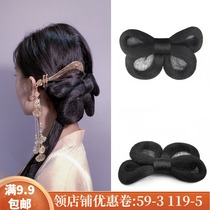 Hanfu pad hair bag bun bow female ancient style Joker ancient costume wig three ring shape back pressure Soft Hair ring the same model