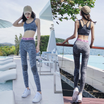  Yoga clothes spring and summer net celebrity professional high-end fashion beginner quick-drying vest gym running sports suit women