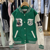 Small Bear Baseball Suit Women 2022 Spring new Korean version Leisure loose Collar Jacket Jacket TTJJ221201P