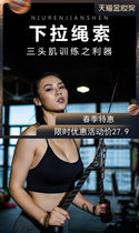 Triple Head Muscle Training Male Force Eruptions Gantry Tension Rope Practice Arm Humerhead Muscular Fitness Equipment Trx
