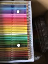 36 color round rod with wood oil color lead