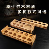 Bamboo bullet cup holder liquor cup holder wine glass cup holder wine dispenser bamboo frame acrylic Cup shelf storage rack