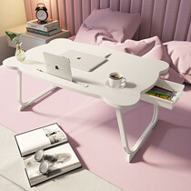 Bed small desk Computer desk Simple foldable dormitory College student Bunk desk Bay window Bedroom sitting floor rental room