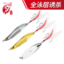 Red wolf horse mouth Alice mouth Special kill sequin freshwater lures High imitation mimicry Luya bait Full swimming layer bevel bait