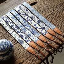 cam-in green flower porcelain cotton fabric denim series professional camera braces universal connector CS074