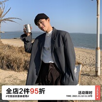 OFFBORD thin gray blazer men Spring and Autumn loose ins harbor style casual Joker suit tide