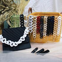 Acrylic chain bag strap shoulder strap womens bag portable short chain diy resin premium single buy detachable thick chain