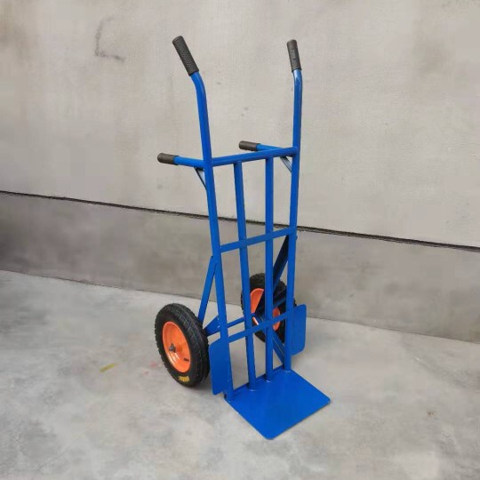 Thickened Two-Wheeled Handcart, Small Cart for Pulling Goods, Heavy-Duty Hand-Pulled Cart, Transport Cart