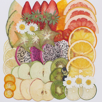 Strawberry specimen hand-sliced lemon orange cherry kiwi embossed real vegetables and fruits DIY EPOXY material