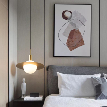 All copper postmodern chandelier Creative personality net red art Living room Dining room Bedroom bedside designer ins lamps