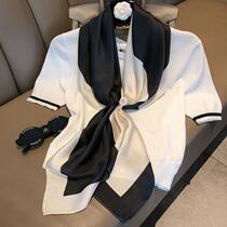 Yonglei Spring and Autumn Korea thin style scarf big square scarf 80X100cm women silk scarf shawl silk scarf