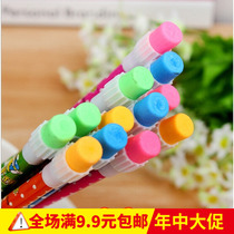 Cartoon round head with eraser pencil creative stationery school supplies opening gift prizes childrens kindergarten