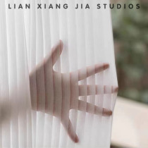 White Dreamy Curtain Method Light Lavish Light Lavish Radiopaque SNOWSPUN LIVING ROOM BALCONY STRIPED MESH RED VERTICAL SHUTTER YARN