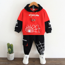 Boys autumn suits children Korean version of handsome Spider-Man boys childrens clothing children autumn trend sports two-piece set