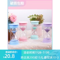 Hourglass timer Childrens toys fall 10 minutes 15 minutes Creative small hourglass ornaments Birthday gifts