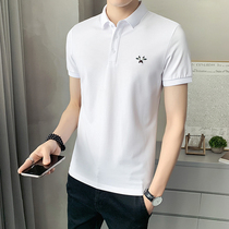 Summer POLO shirt male short sleeve cow turn dry Kun embroidery turned collar business uppie handsome t-shirt youth boarder half sleeve blouse