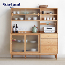 Garland solid wood sideboard modern simple small apartment multi-purpose storage bowl cabinet Nordic wine cabinet one