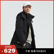 Poddon mid-length down jacket for mens new casual overalls The wind tide is quite a sphincter with a type of winter jacket
