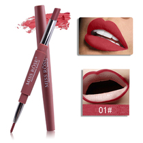2 End Lipstick Long Lasting Red Nude Lip Liner set Lipstick Lip line