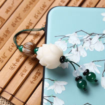 Ancient Wind Mobile phone pendant Bodhi car key hanging tassel bag lanyard short rope mobile phone drop