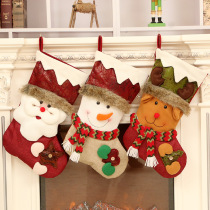 Christmas Decorations Seniors Snowman Elk Christmas Stocking Christmas Tree Pendant Gift Bags Big Candy Socks Gift