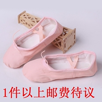 Professional ballet soft soled dance shoes Practice shoes Scalp-free cat claw shoes Canvas shoes Grading shoes Color remarks