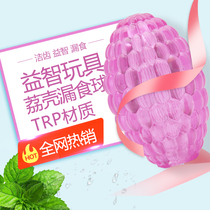 Yite dog bite-resistant leakage ball Tooth cleaning Teddy Molar rubber ball Than Bear Golden retriever large dog Pet dog toy