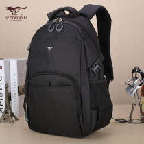 Seven Wolves Double Shoulder Bag High School Boy Leisure Travel Bag Backpack Waterproof Oxford Cloth 15 6 Inch Computer Bag