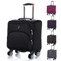 Business travel suitcase waterproof Oxford cloth universal aircraft wheel boarding case 16 inch