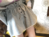 Special BORAKOO Korea East Gate summer hand B super practical tricolour hand ~ drawstring flower bud waist shorts