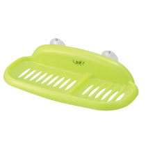 Japan imports inomata leaf suction cup wide soap case soap rack washing and containing shelf