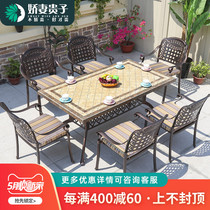 Tile dining table and chairs Composition Home 4 people 6 people Rectangular Table Round Table Modern Minima Living Room Small Family Dining Table