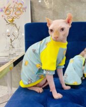 Cream is only hairy cat Svenx Devin pet kitty pure cotton summer style half sleeve vest harness