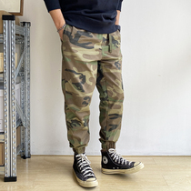 Autumn new American retro camouflage casual overalls mens loose Tide brand close foot ankle-length pants