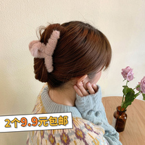 Autumn and winter macaron color hairclip grab clip large back of the head stuffed hair hair card female