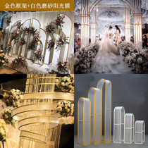 New wedding props star arches and moons road leading ornaments lifelong screen background wedding wrought iron film arches