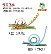 Children stem Primary school science and technology small production Physics diy Third grade science roller coaster Experimental magnetic toy