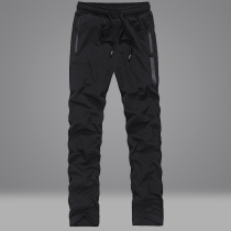 Summer Thin sports pants Male pants Pants Tightness Trousers Knit Loose Straight Cylinder Breathable Casual Long Pants