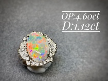 Sold Opal Island Boutique Crystal Australian Opal Colorful Crystal Opal Dark Opal Ring