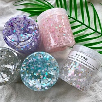 New snowflake sequin mud slime to Crystal mud fast hand ins little sister with tremble sound decompression mud slime