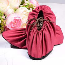 Laboratory fabric shoe cover Male flannel student simple indoor computer room sandproof girls trend womens wearproof