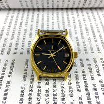 The original inventory Liaoning watch factory production Peacock single Calendar Black Book surface diameter 34mm sent strap