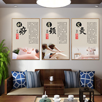 Foot therapy shop decorative painting hanging painting Chinese Medicine Health Center foot bath moxibustion massage scraping cupping beauty salon mural painting