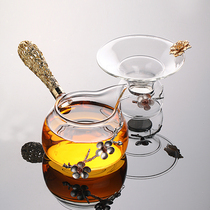 Kiln creative test to heat-resistant glass Road Cup kung fu tea set Japanese tea divider tea leak set Tea Sea