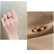 Snake ring retro personality turquoise female food finger ring Japanese and Korean Net Red Diamond cold wind light luxury fashion ring