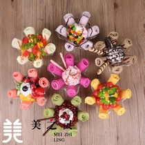 New fried yogurt fruit ice cream roll simulation food food model Dessert display sample fake dishes can be customized
