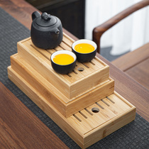 Xia Wei tea tray household kung fu tea set tray bamboo tea tray tea tray modern simple set drain tray small tea Sea