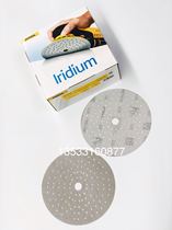 MIRKA grinding card Iridium sandpaper 6 inch 121 hole round back velvet platinum sand plate porous grinding paint grinding sheet